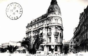 Oran - Boulevard du Lycee et Rue Ampere - 1915